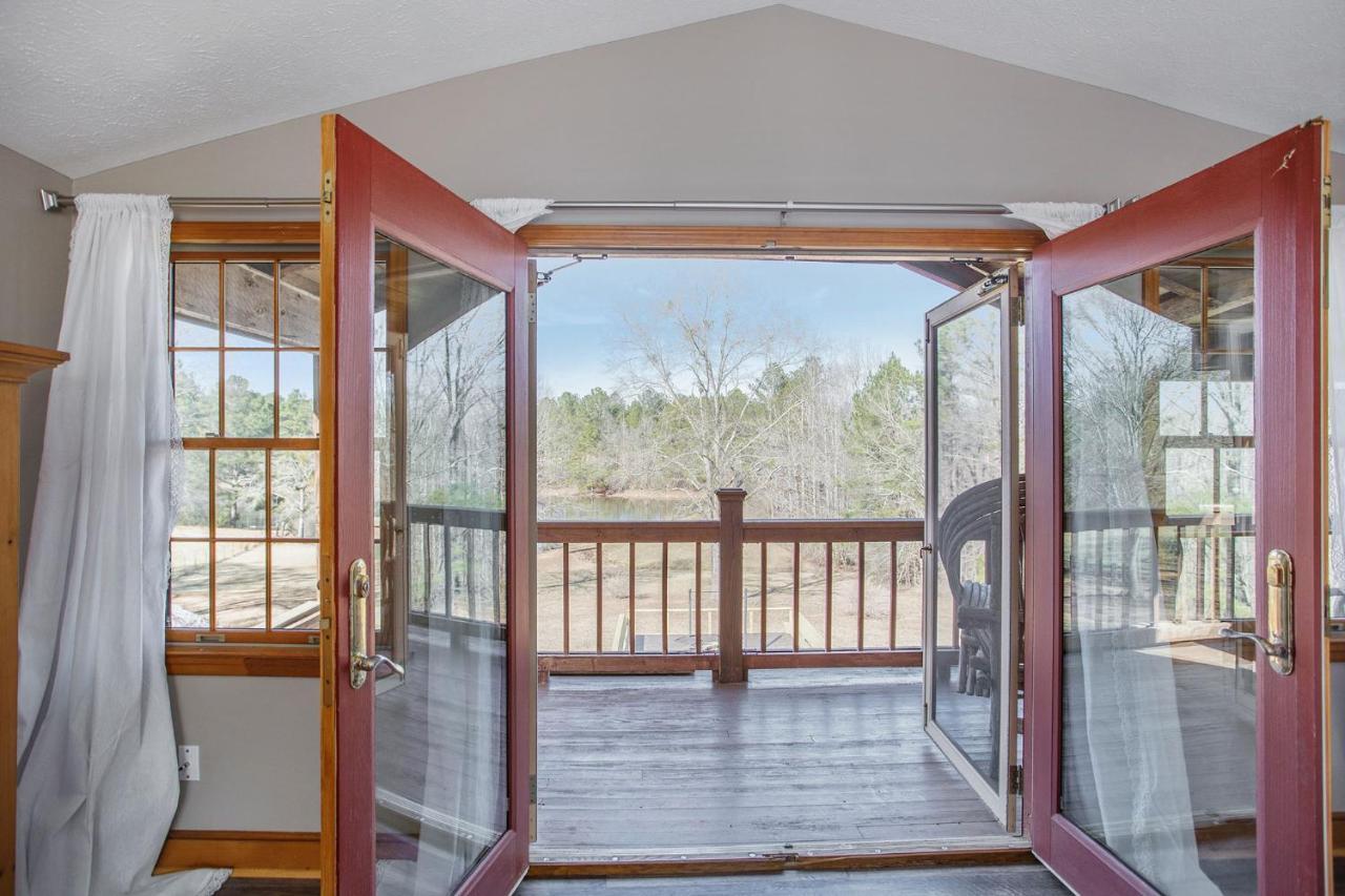 Refuge Ranch Retreat Log Cabin Lake 53+ Acres Locust Grove Buitenkant foto