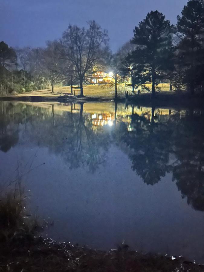Refuge Ranch Retreat Log Cabin Lake 53+ Acres Locust Grove Buitenkant foto